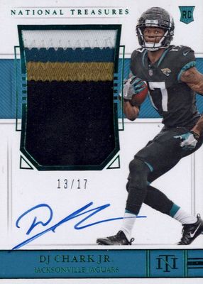 2018 National Treasures #191 Rookie Patch Auto - Green Jersey Number (/17)
