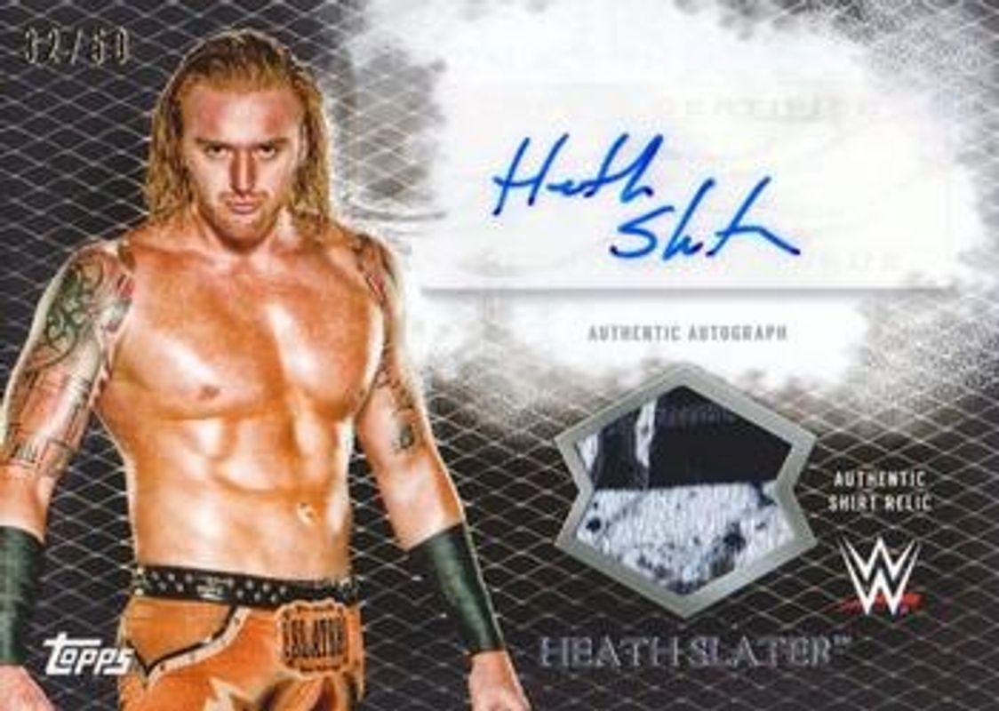 2015 Topps WWE Undisputed #UAR-HS Autographs Relics - Black /50