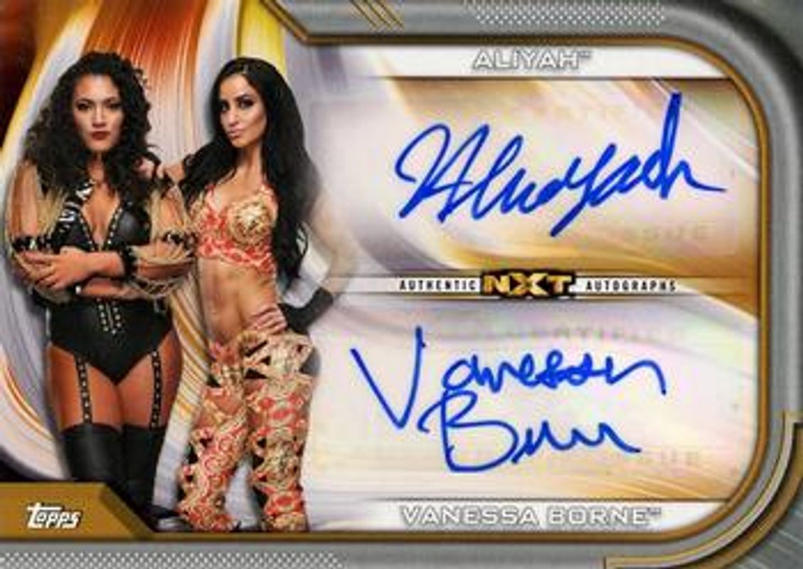 2020 Topps WWE Women's Division #DA-HI Tag Team Dual Autographs /25