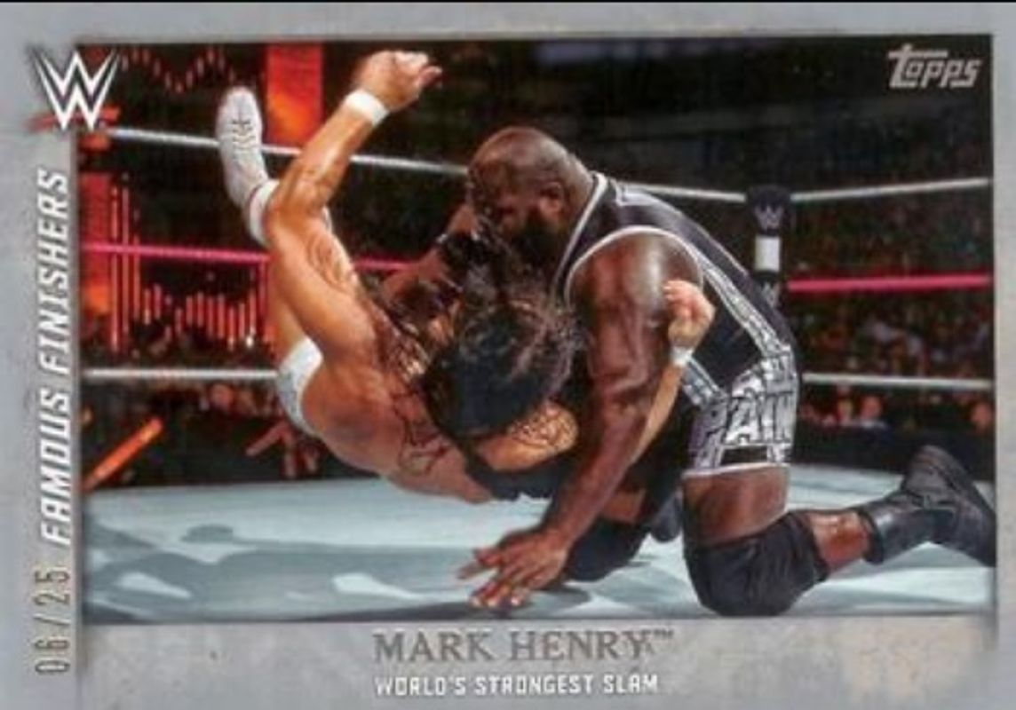 2015 Topps WWE Undisputed #FF-20 Famous Finishers - Silver /25