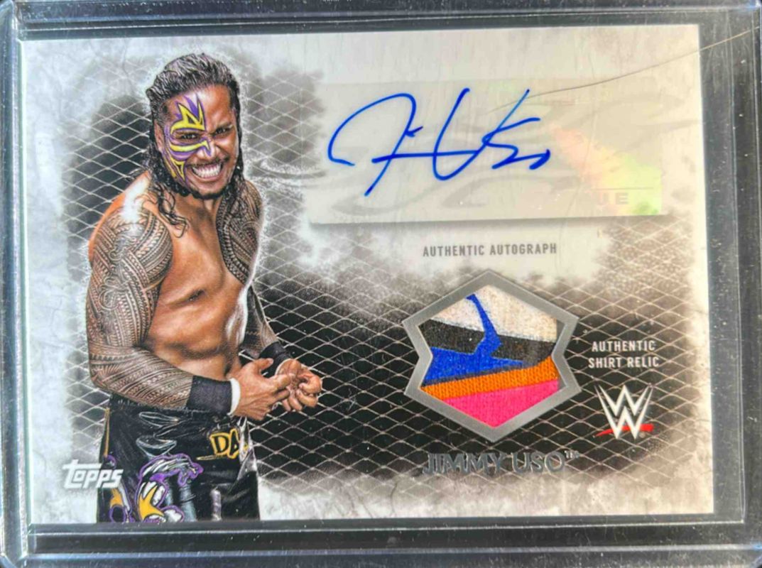 2015 Topps WWE Undisputed #UAR-JU Autographs Relics