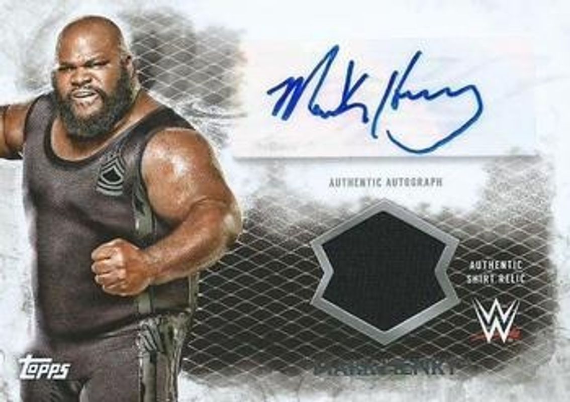 2015 Topps WWE Undisputed #UAR-MH Autographs Relics