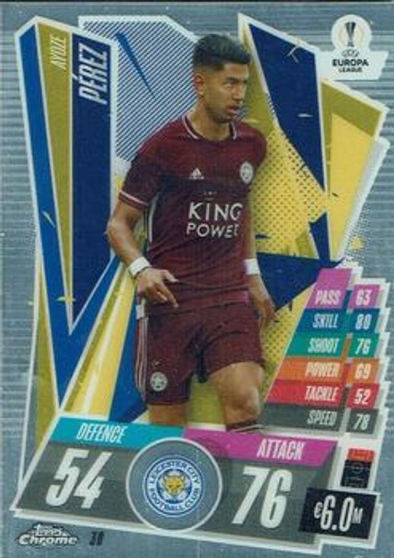 2020 Topps Chrome Match Attax UEFA Champions League #30 Base