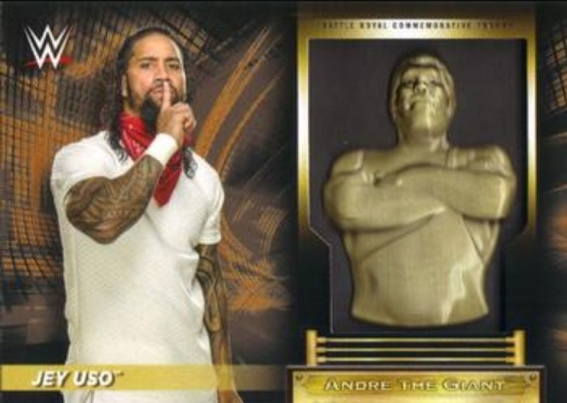2018 Topps WWE Road To Wrestlemania #AC-JU Andre the Giant Battle Royal Commemorative Trophy Relics - Bronze /99