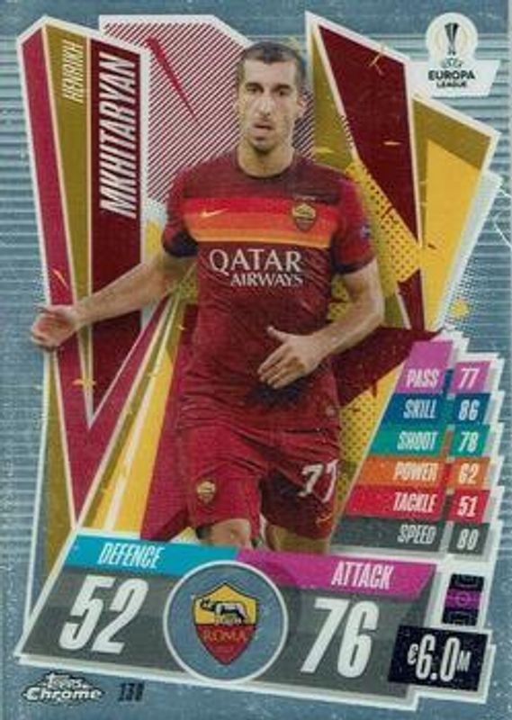 2020 Topps Chrome Match Attax UEFA Champions League #138 Base