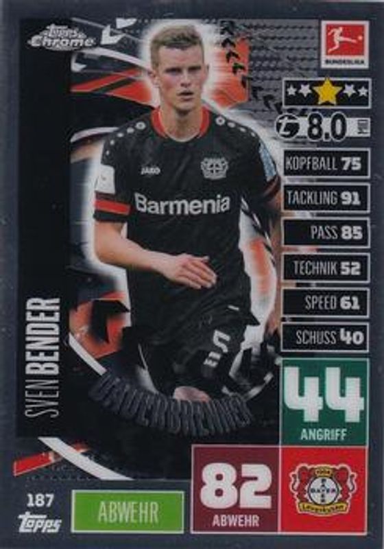 2020 Topps Chrome Match Attax Bundesliga #187 Base