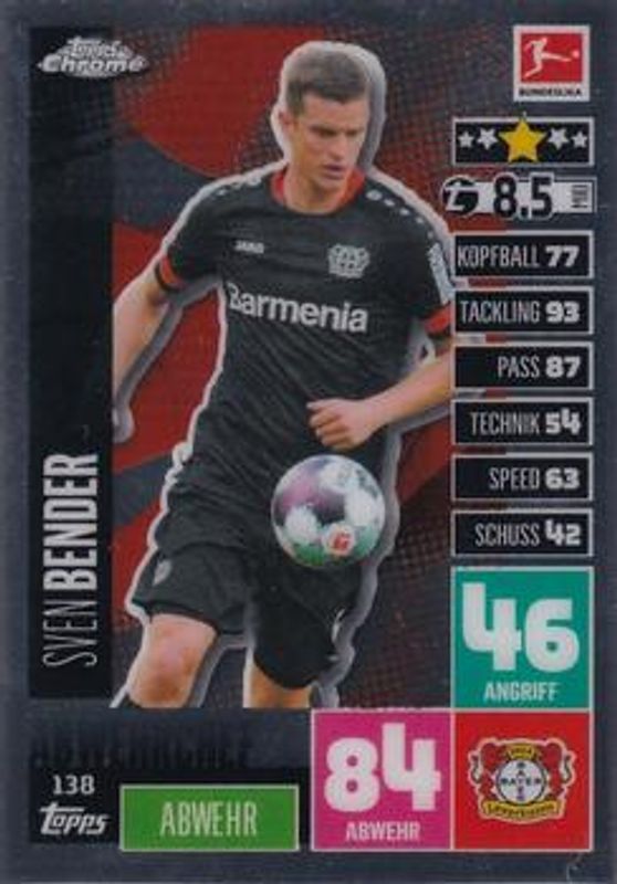 2020 Topps Chrome Match Attax Bundesliga #138 Base