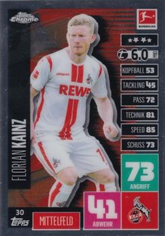 2020 Topps Chrome Match Attax Bundesliga #30 Base