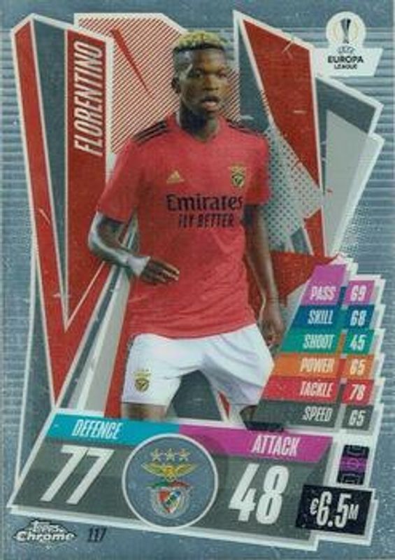2020 Topps Chrome Match Attax UEFA Champions League #117 Base