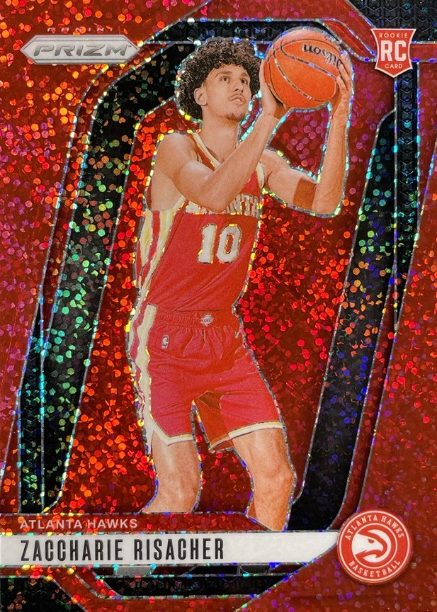 Zaccharie Risacher 2024 Prizm #265 Red Sparkle /(SSP) Price Guide 