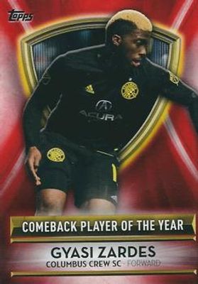 2019 Topps MLS #MLSA-GZ 2018 MLS Award Winners Red /10