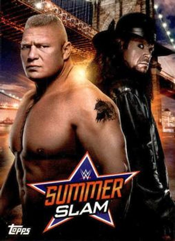 2019 Topps WWE SummerSlam #SS-15 SummerSlam Poster Spotlight