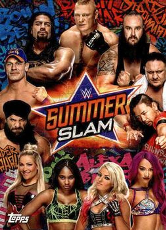 2019 Topps WWE SummerSlam #SS-17 SummerSlam Poster Spotlight