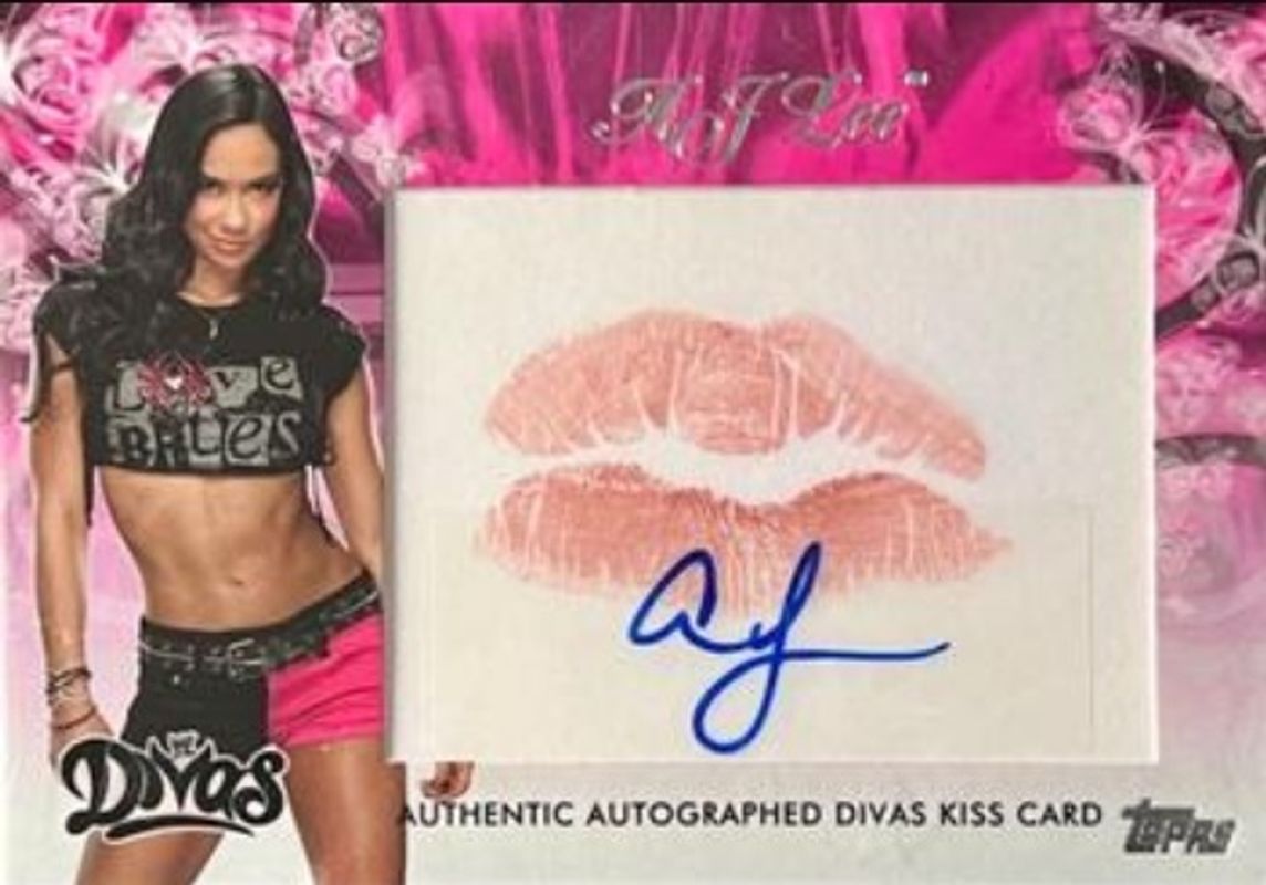 2014 Topps WWE Divas Kiss Autographed