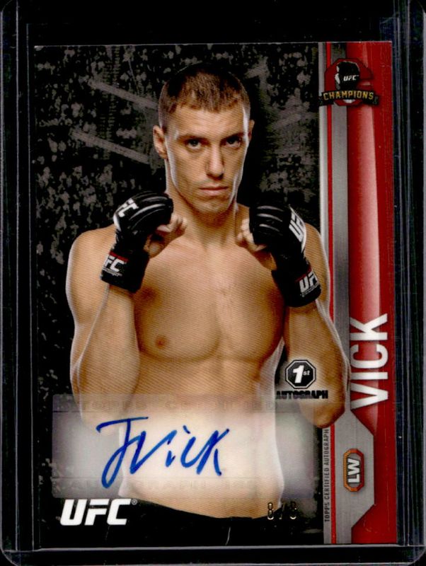 2015 Topps UFC Champions #FA-JVI Autographs Red /8