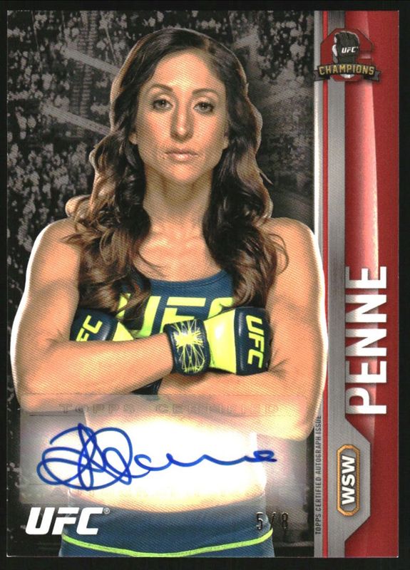 2015 Topps UFC Champions #FA-JP Autographs Red /8