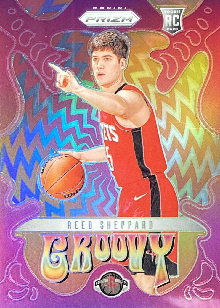 Reed Sheppard 2024 Prizm #26 Groovy /(SSP) Price Guide - Sports