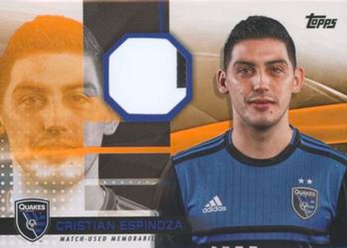 2020 Topps MLS #JR-CE Jumbo Relics Orange /25