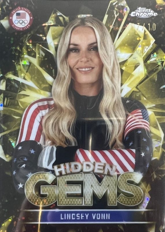 2026 Topps Chrome US Olympic & Paralympic Team Hopefuls #HG-3 Hidden Gems - Gold /10