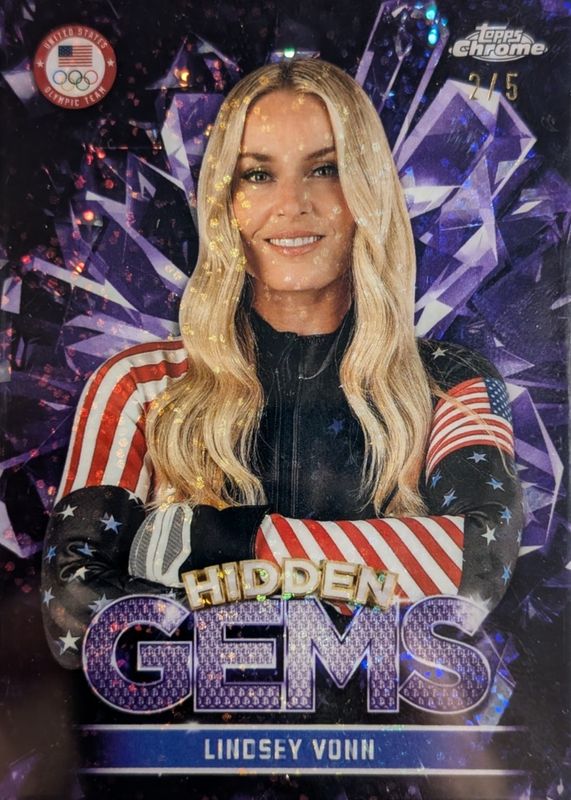 2026 Topps Chrome US Olympic & Paralympic Team Hopefuls #HG-3 Hidden Gems - Purple /5