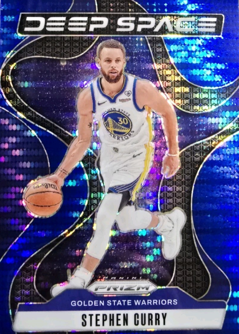 Stephen Curry 2024 Prizm #10 Deep Space - Blue Pulsar /99