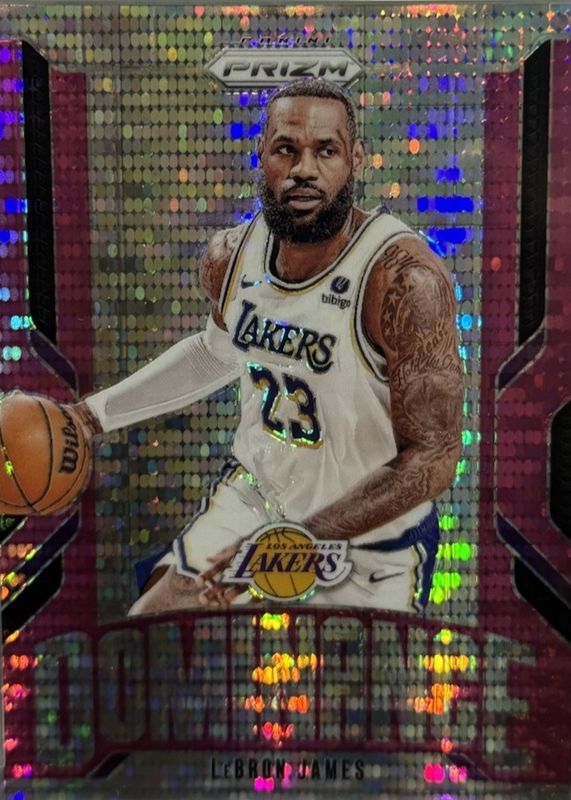LeBron James 2024 Prizm #14 Dominance - Pink Pulsar /42 RAW