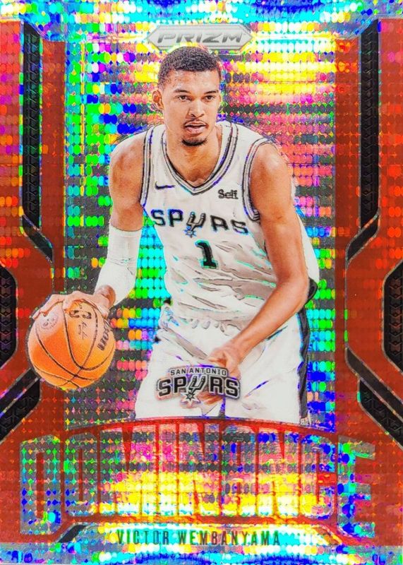 Victor Wembanyama 2024 Prizm #7 Dominance - Red Pulsar /75 RAW