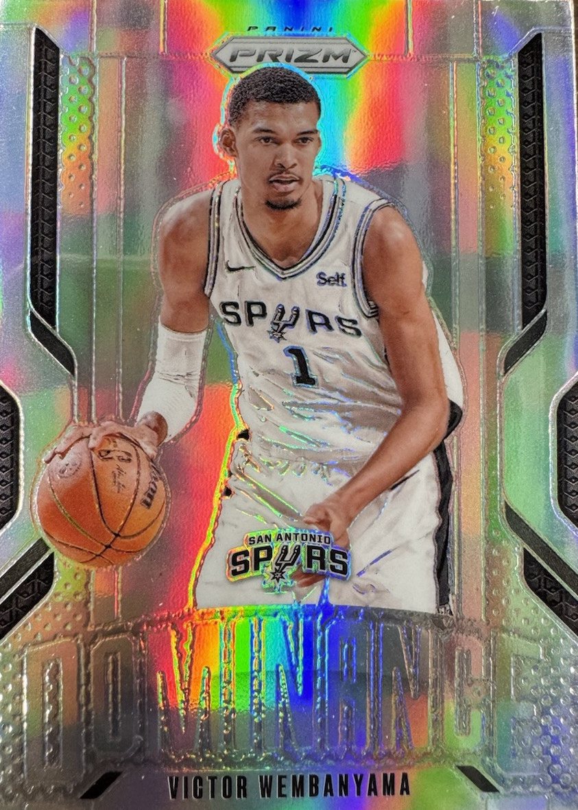 Victor Wembanyama 2024 Prizm #7 Dominance - Silver Price Guide