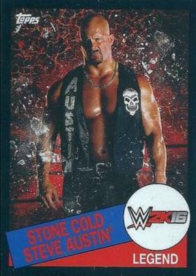 2015 Topps WWE Heritage #8 2K16 Short Print - Black Border /50