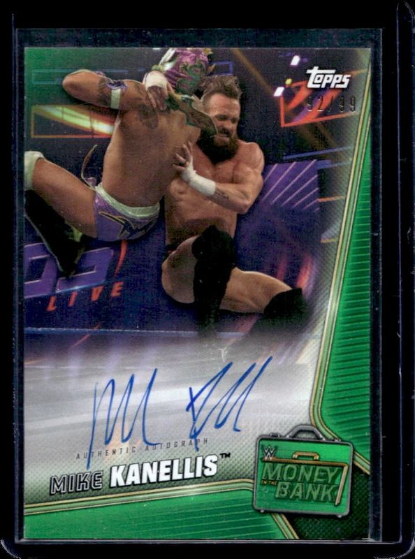 2019 Topps WWE Money in the Bank #A-MI Autographs Green /99