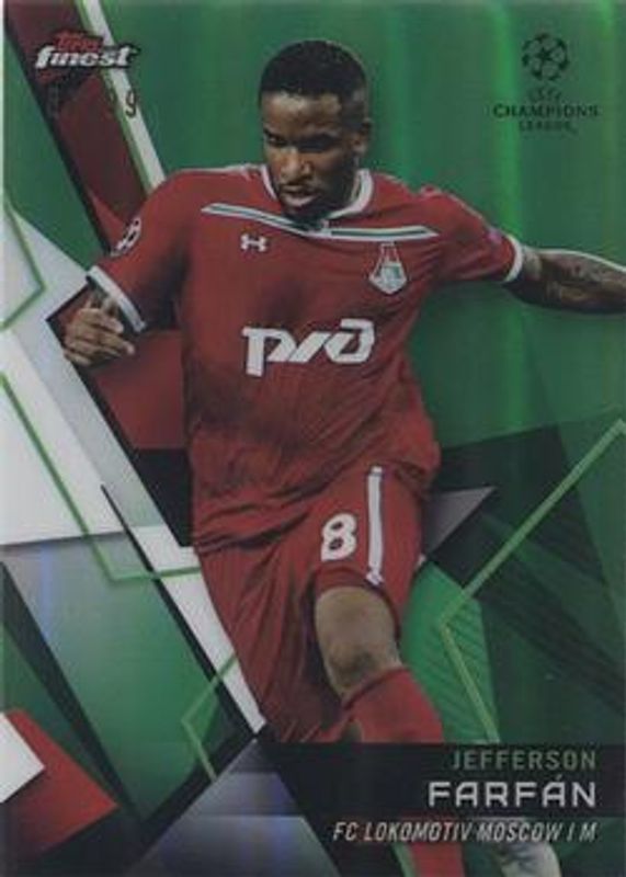 2018 Topps Finest UEFA Champions League #45 Green Refractor /99