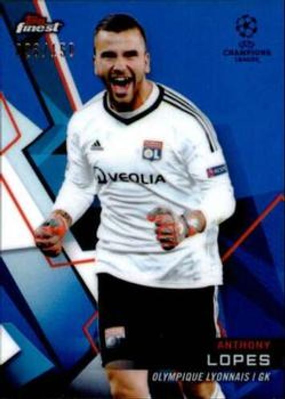 2018 Topps Finest UEFA Champions League #70 Blue Refractor /150