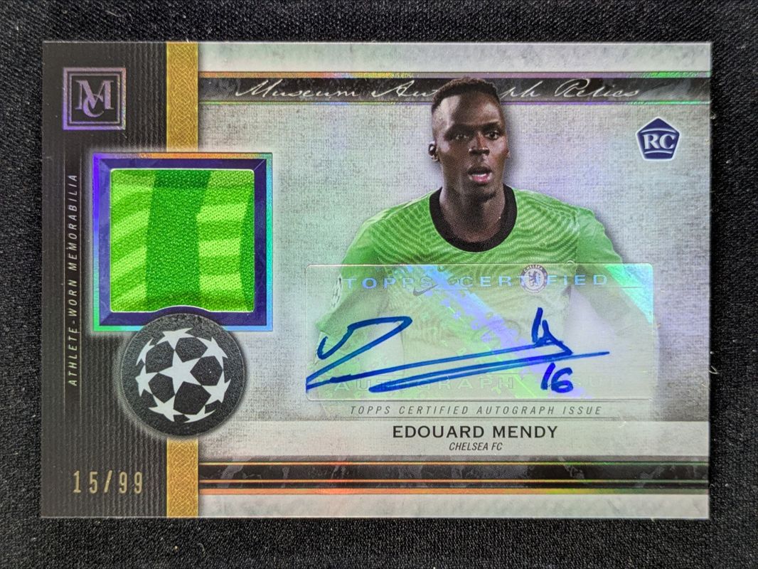 2020 Topps Museum Collection UEFA Champions League #MAR-EM Museum Autographs Relics - Ruby /25