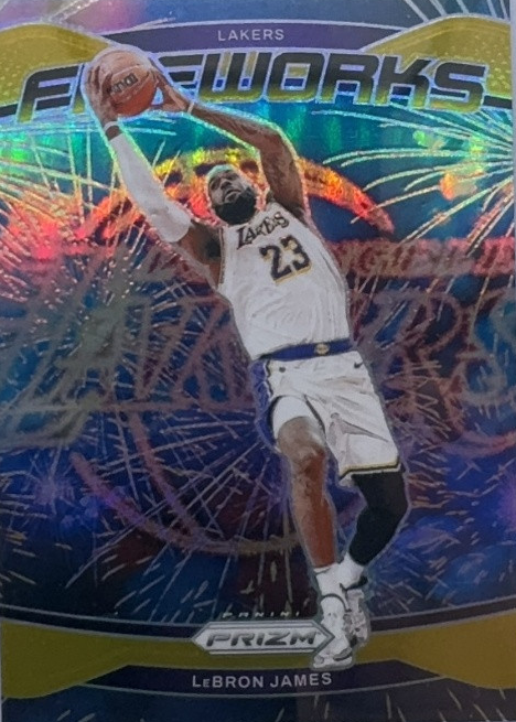 LeBron James 2024 Prizm #19 Fireworks - Gold /10 Price Guide