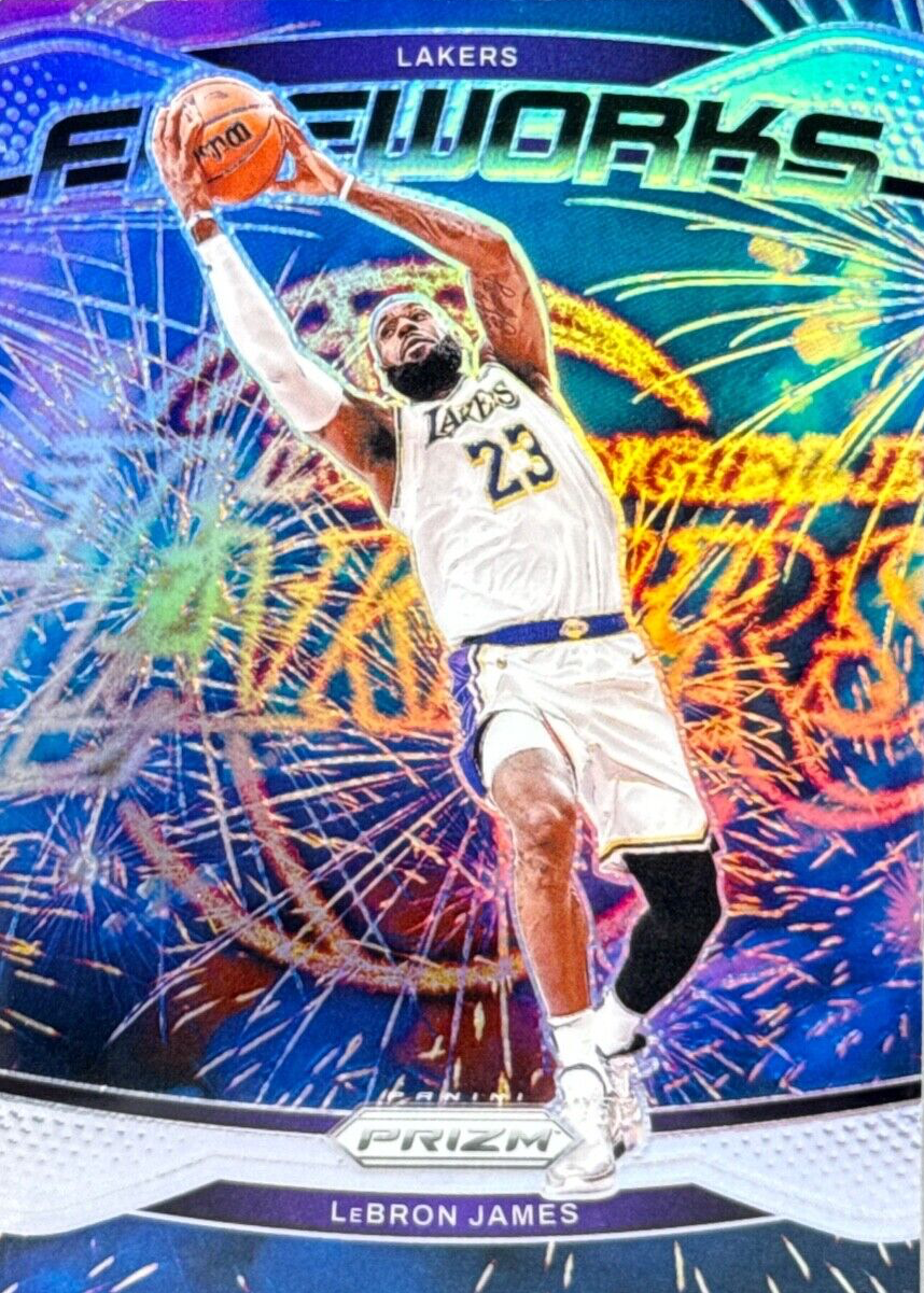 その他 Lebron James Prizm Silver Fireworks LeBron James 2024 Prizm #19 Fireworks - Silver Price Guide