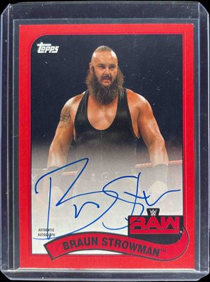 2018 Topps WWE Heritage #A-BS Autographs Red /1