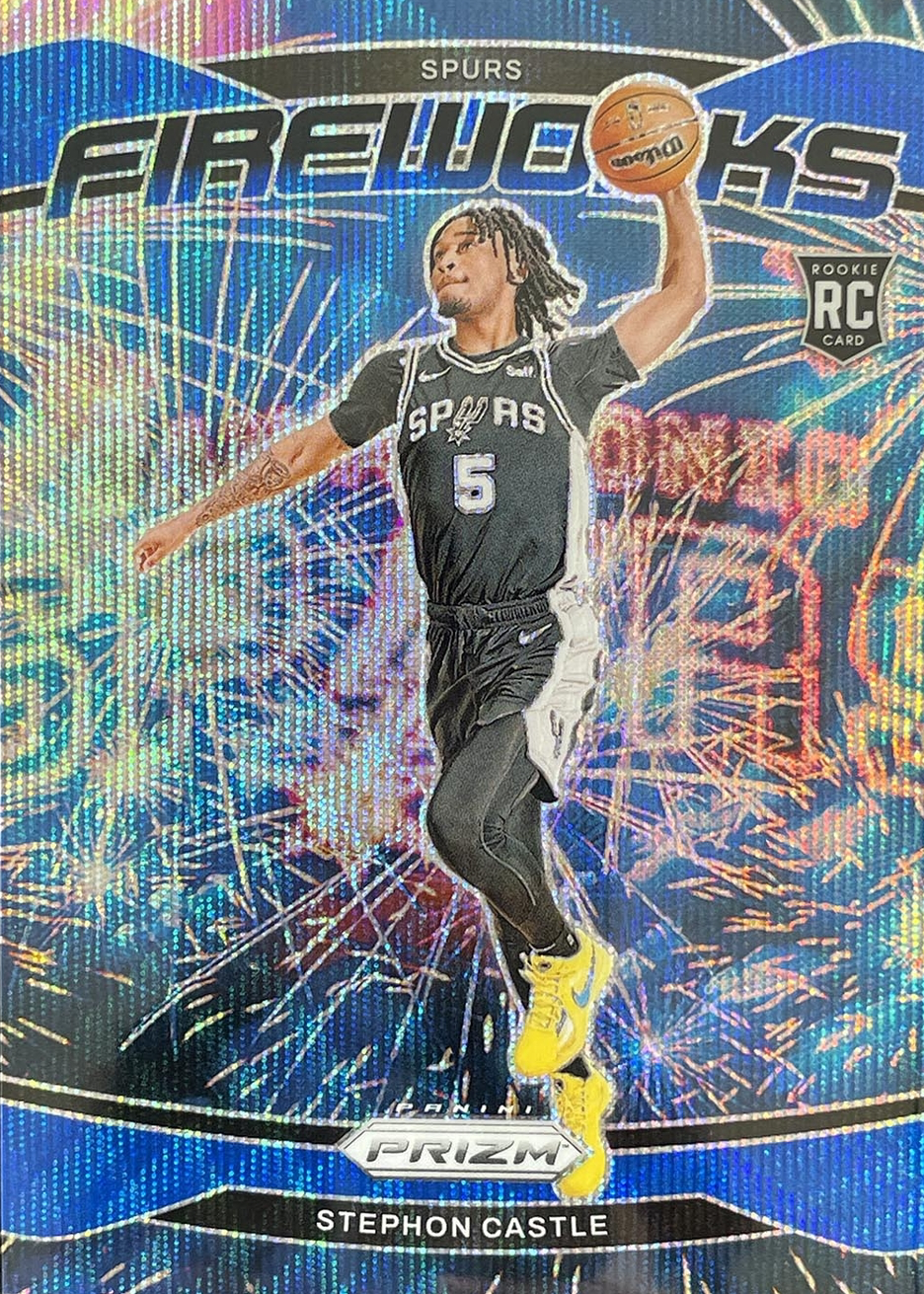 Stephon Castle 2024 Prizm #13 Fireworks - Blue Wave /175 Price