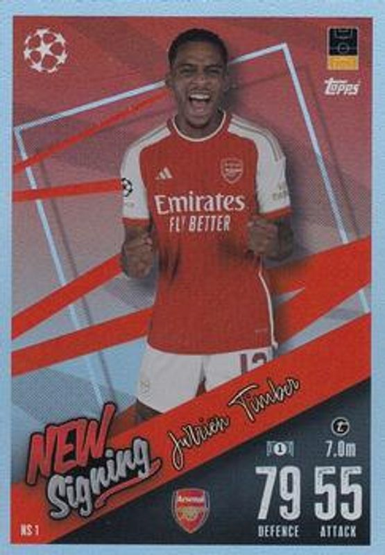 2023 Topps Match Attax UEFA Club Competitions #NS-1 New Signing