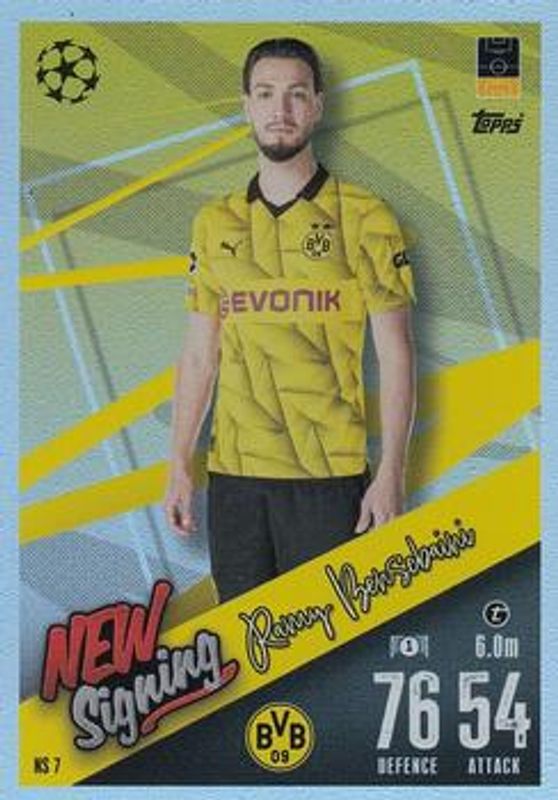 2023 Topps Match Attax UEFA Club Competitions #NS-7 New Signing