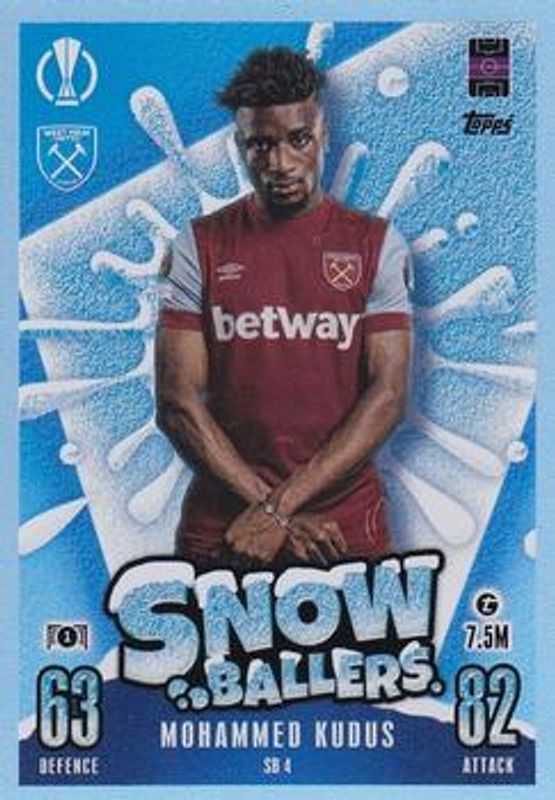 2023 Topps Match Attax UEFA Club Competitions #SB4 Snow Ballers