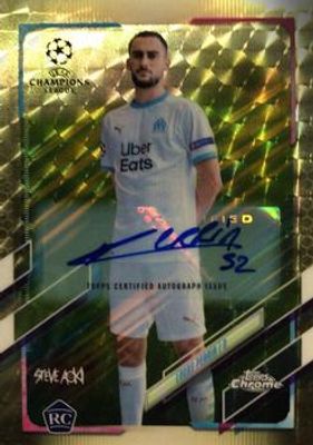 2020 Topps Chrome x Steve Aoki UEFA Champions League Neon Future #70 Autographs Superfractor /1
