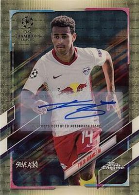 2020 Topps Chrome x Steve Aoki UEFA Champions League Neon Future #73 Autographs Superfractor /1