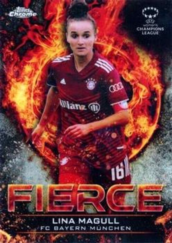2021 Topps Chrome UEFA Women's Champions League #F-7 Fierce