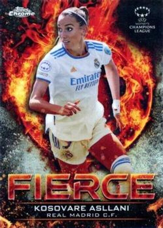 2021 Topps Chrome UEFA Women's Champions League #F-9 Fierce
