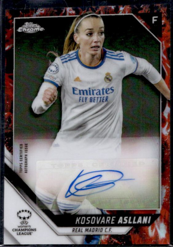 2021 Topps Chrome UEFA Women's Champions League #BA-KA Chrome Autographs - Inferno /75