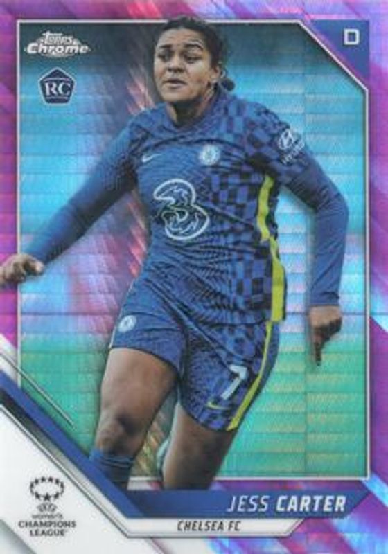 2021 Topps Chrome UEFA Women's Champions League #23 Pink Prism /150