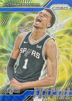 2024 Prizm #10 Fractal - Blue Wave /175