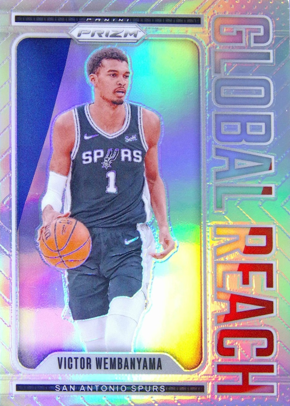 Victor Wembanyama 2024 Prizm #9 Global Reach - Silver Price Guide