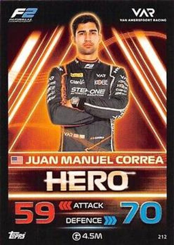 2023 Topps Turbo Attax Formula 1 #212 Base