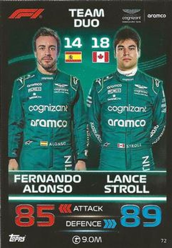 2023 Topps Turbo Attax Formula 1 #72 Base
